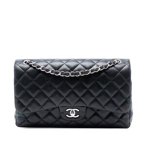 Auth Chanel Jumbo Classic Lambskin #230531C39B